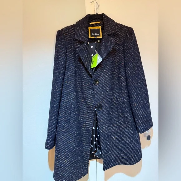 NWT Sam Edelman Multicolor Tweed Coat - Picture 2 of 7
